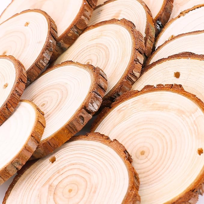 Fuyit Unfinished Wood Slices - Image 4