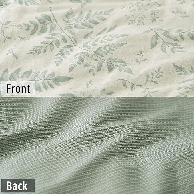 LEMIROE Botanical Cotton Comforter Queen Size - Image 4