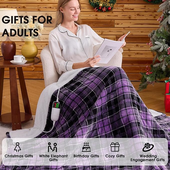 OCTROT Heated Blanket Electric, Twin Size 62X84, Heating Blanket - Image 6