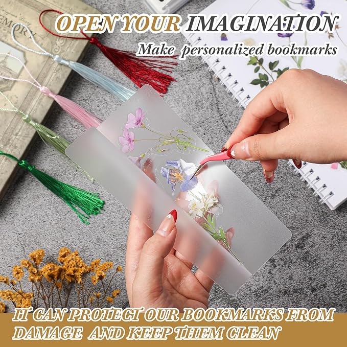 Fuyoooo 301 Pcs DIY Bookmark Making Kit 150 Bookmark Laminating Pouches 5 Mil - Image 5
