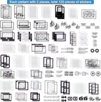 120PCS Retro Camera Film Frame Stamp Poster PET Stickers - Image 4