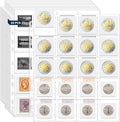 600 Pockets Acid Free Coin Sleeves, Non Stick and Non Glare, Fit by ENPOINT
