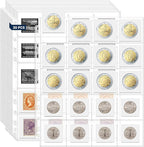 600 Pockets Acid Free Coin Sleeves, Non Stick and Non Glare, Fit by ENPOINT