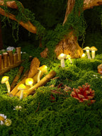 5.3oz Fake Moss for Crafts, Fairy Garden Accessories, Decorative Faux Grass for - Image 9