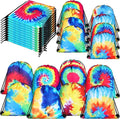 Lothee 30 Pack Tie Dye 30 Pack Drawstring Bags Party Favors by Lothee