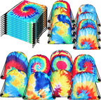 Lothee 30 Pack Tie Dye 30 Pack Drawstring Bags Party Favors by Lothee