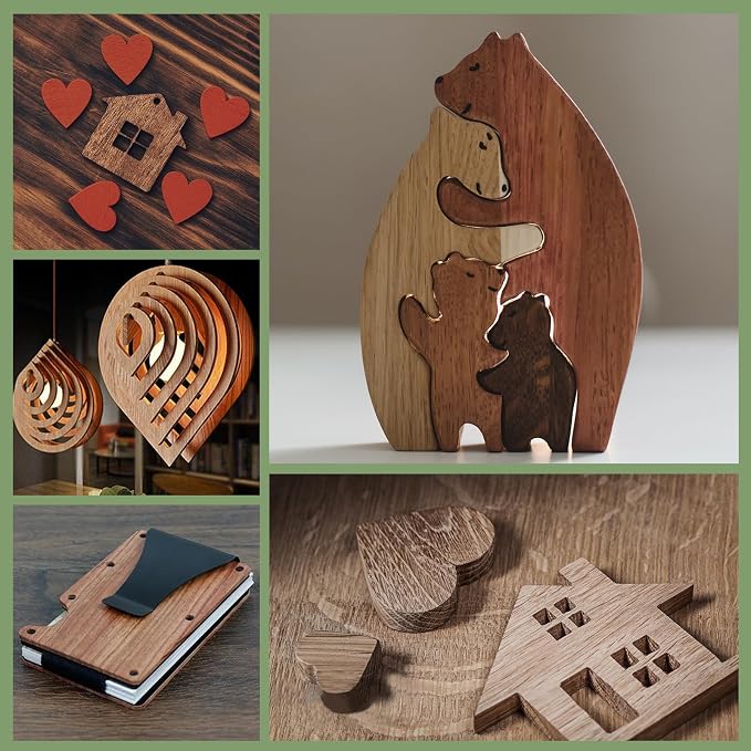 8 Pack Walnut Plywood Sheets 12x12x1/8 Inch, 3mm Plywood - Image 6