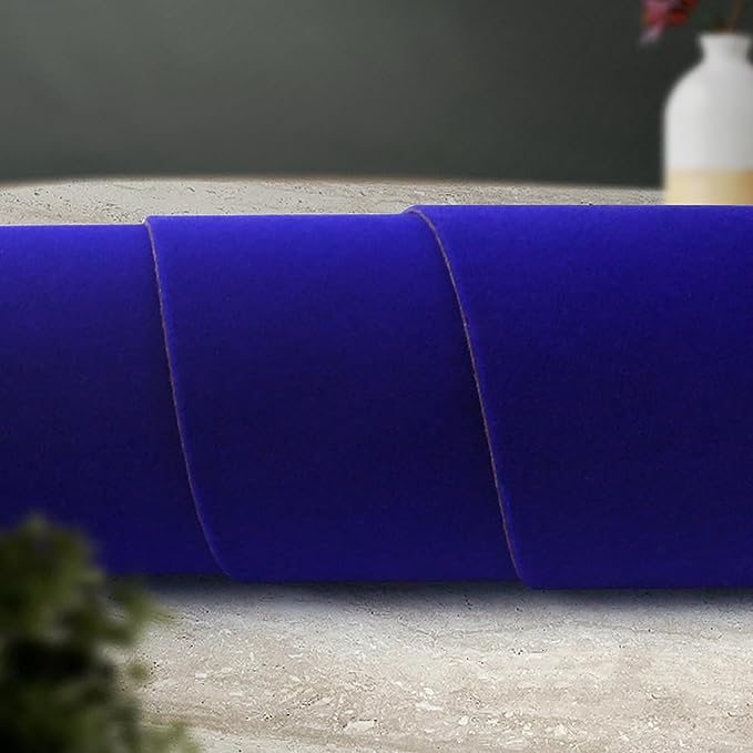 Blue Large Size Self Adhesive Soft Velvet Drawer Liner DIY Fabric Felt Liner - Image 4