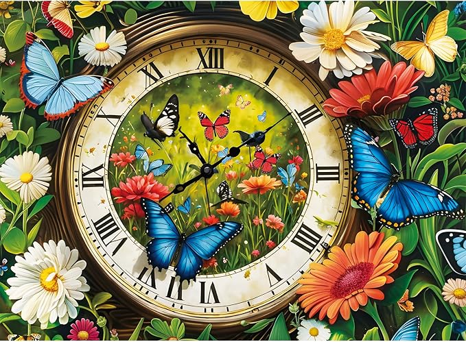 500 Pieces Puzzle for Adults, Fantasy Forest Clock Puzzle, Recycled Cardboard by Maiqufa