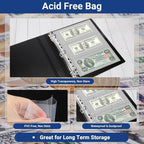 360 Pockets Acid Free Currency Sleeves, 60 Pack Dollar Bill Sleeves - Image 3