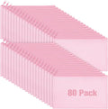 Reginary 80 Pack Canvas Zipper Makeup Bags Bulk Pencil Pouches Blank DIY Craft by Reginary