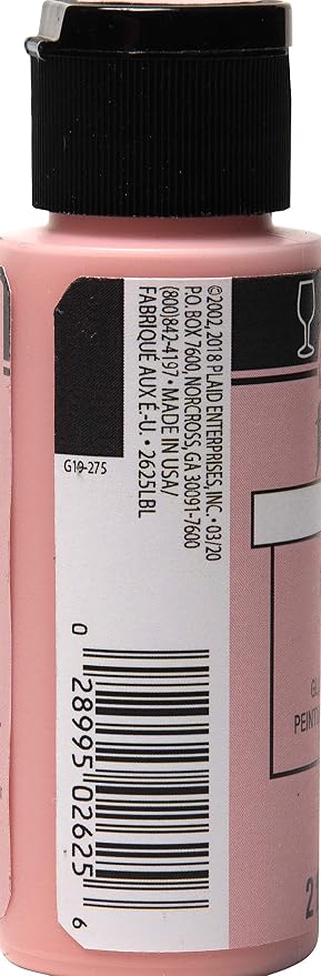 FolkArt Acrylic Enamel Craft Paint, 2 oz, Coral Reef - Image 3
