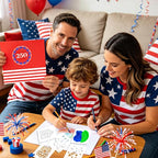 72 PCS 3x3 Inch Independence Day Stencils - Image 7