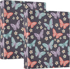 Butterfly Insect Flower Round Ring Binders 1.5 Inch Biology Botany Natural by Wamika