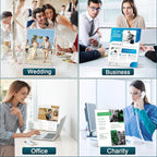 12 Pack Acrylic Sign Holder 8.5x11 Inches, L-Shape Vertical Menu Holder Stand - Image 7