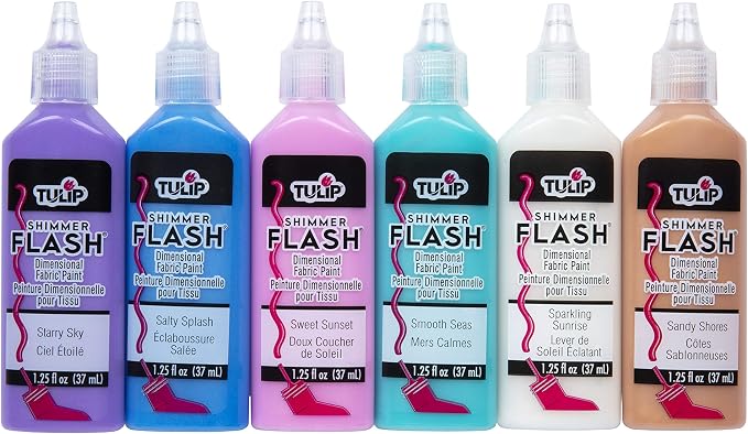 Tulip 17581 Dimensional Metallic Fabric Paint, 1.25 Fl Oz - Image 3