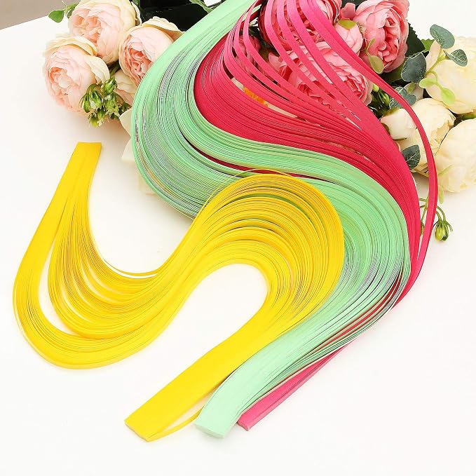 QTLCOHD 35 Colors 4200 Strips Paper Quilling Strips Set | Width 5mm Length 54cm - Image 2