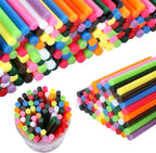 MATUFF Colored Hot Glue Sticks Mini 0.27" x 4" Most Popular 12 Colors EVA Hot by MATUFF