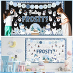 Justforjoyful Winter Bulletin Board Decoration Winter Snowman Cutouts DIY Photo - Image 7