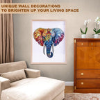 Floral Elephant Puzzles Adults Gifts Wooden 170 Pieces 11.4 * 11in - Image 7