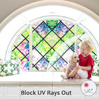 Window Privacy Film, Static Cling Stained Glass Window Film Decorative - Image 5