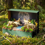 Teyva Daily 48 Pcs Woodland Wolf Diorama Kit Habitat Project Box Set Wolves - Image 3