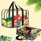 6 Packs Toy Storage Bags with Labels, Reusable Clear PVC Board Game Storage - Image 4
