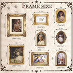 8 Pcs Vintage Picture Frames Set - Image 2