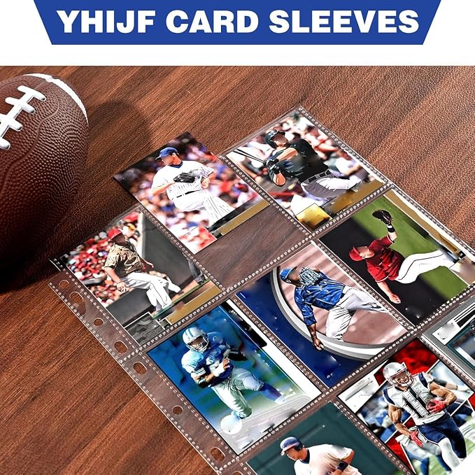 100 Pack 9 Pocket Card Sleeves Binder Sheets, Holds 1800 Cards, Trading Card - Image 5