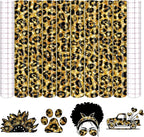 Tintnut Leopard Permanent Vinyl 8 Sheets 12x10in Golden Adhesive Vinyl | by Tintnut