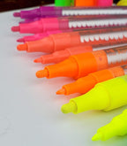 14 Pack Neon UV Fluorescent Acrylic Paint Pens, Double Pack of Both Extra Fine - Image 7