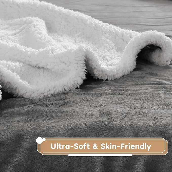 LaffyLo Heated Throw Blanket 50 x 60, Fast Heating Electric Blanket, Dual-Sided - Image 5