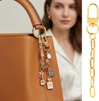 20pcs Gold Keychain Making Kit, Key Ring Swivel Snap Hook Chains, Extender - Image 4