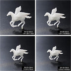 Woohome 14 PCS 3D Resin Mould Filler Mini Horse Paper Crane Paper Airplane - Image 6