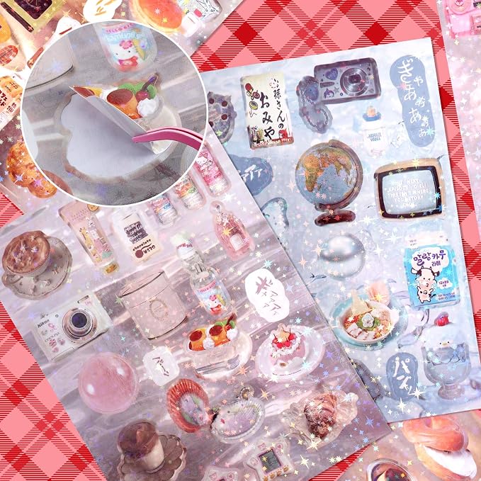 Tmtains 45 Sheets Japanese Manga Style Sticker Book 800+Pcs Heisei Retro - Image 6