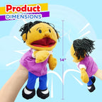 4E's Novelty Multicultural Hand Puppets - Image 3