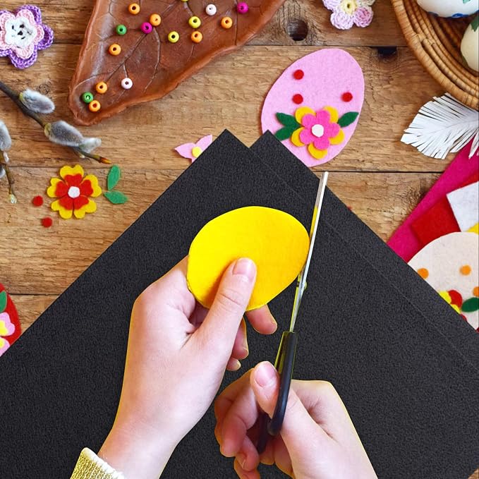 Jtnohx Color Felt, Soft Felt Sheets, 1.4mm Thick 8"x12" Handicraft Felt Fabrics - Image 5