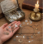 Hicarer 80 Pieces Antique Silver Pendants Charms Pendants Gothic Jewelry Making - Image 3