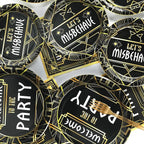 100 Pcs Roaring 1920s Party Decorations, Speakeasy Misbehave Black Gold - Image 5