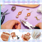 82 Feet Tarnish Resistant Copper Wires 18 Gauge Jewelry Craft Wires Beading Wire - Image 3