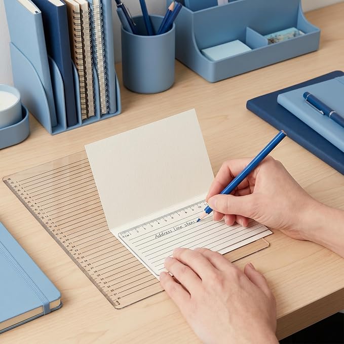 2 Pack Straight Line Writing Template, 11 Inch Calligraphy Guide Ruler - Image 9