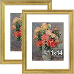 Vittanly 11x14 Picture Frames Set of 2, Ornate Vintage Photo Frame by Vittanly