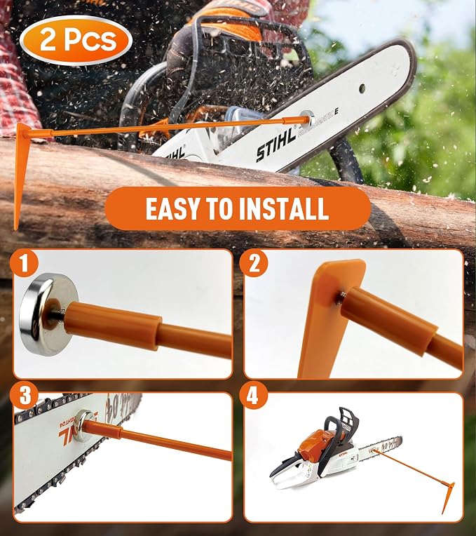Firewood Measuring Tool, 2 Pack Magnetic Chainsaw Measuring Tool, Fire Wood - Image 5
