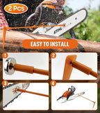 Firewood Measuring Tool, 2 Pack Magnetic Chainsaw Measuring Tool, Fire Wood - Image 5
