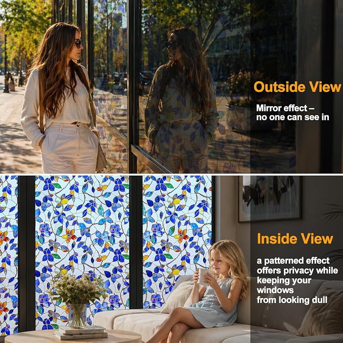 Countewol Privacy Window Film Upgraded 24H Day & Night Privacy Heat Insulation - Image 6
