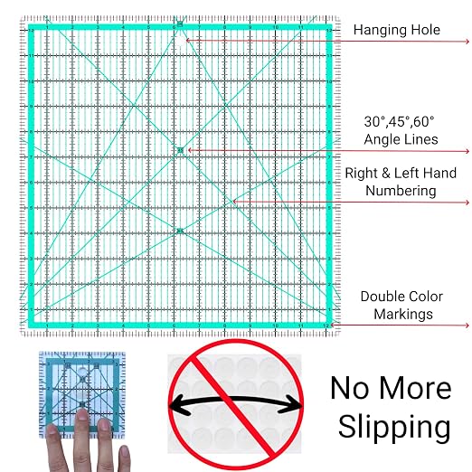 8 Quilting Rulers, Quilting Square Ruler | Square Rulers, Quilting Squares - Image 3