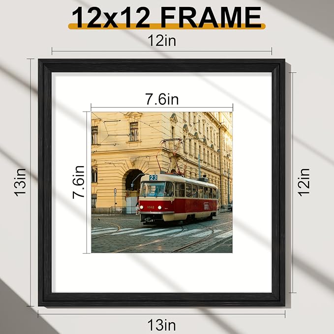 Vittanly 12x12 Picture Frames Set of 2, Ornate Vintage Photo Frame - Image 5