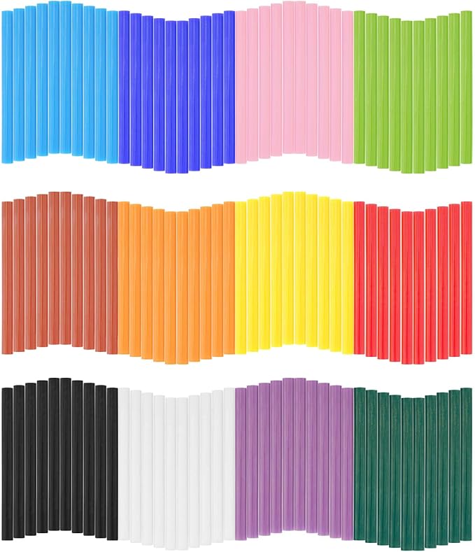 Gartful 120PCS Colored Mini Hot Glue Sticks by Gartful