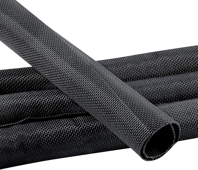 Automotive Wire Sheathing Split Wire Loom Braided Mesh Woven Cable Sleeve by Sunnarepoon