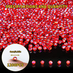 1200Pcs 4mm Crystal Glass Beads - Image 2